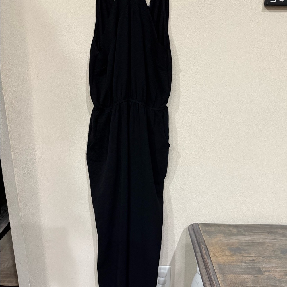 Gilli Black Womens One Piece Jumper Wide leg With Straps  Medium